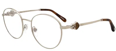 Pre-owned Chopard Eyeglasses Vchc52s 0594 51 Silver Optical Women's Frame In Clear