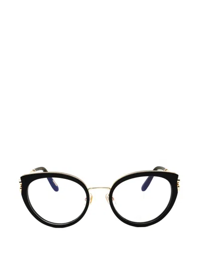 Chopard Eyewear Cat-eye Glasses In Black