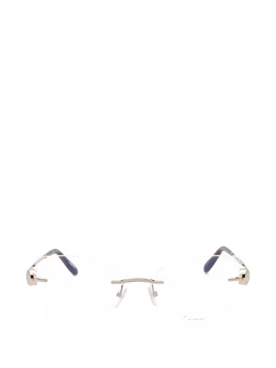 Chopard Eyewear Cat-eye Rimless Glasses In Gold