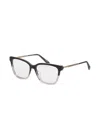 Chopard Eyewear 그레이디언트 이펙트 스퀘어 프레임 안경 In Black