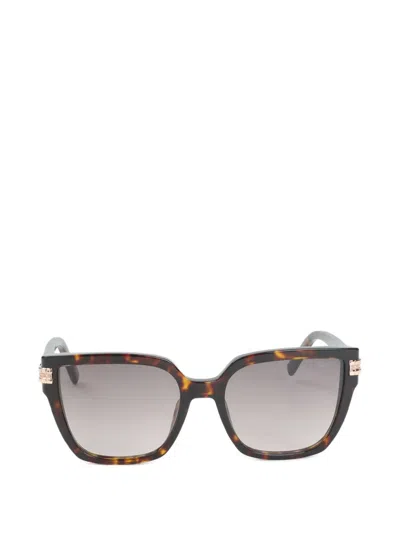 Chopard Eyewear Havana Detail Sunglasses In Brown