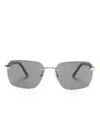 Chopard Eyewear Logo-engraved Square-frame Sunglasses In Gold