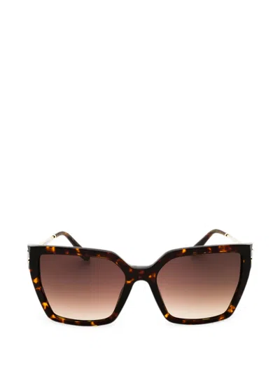 Chopard Eyewear Logo-detail Sunglasses In Brown