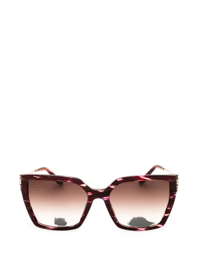 Chopard Eyewear Logo-detail Sunglasses In Red