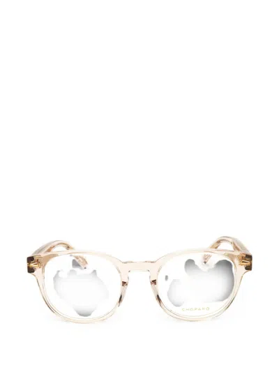 Chopard Eyewear Round-frame Glasses In Neutrals