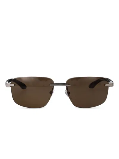 Chopard Eyewear Square Frame Sunglasses In 黑色
