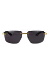 Chopard Eyewear Square Frame Sunglasses In 黑色