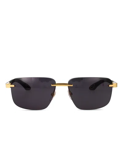 Chopard Eyewear Square Frame Sunglasses In 黑色