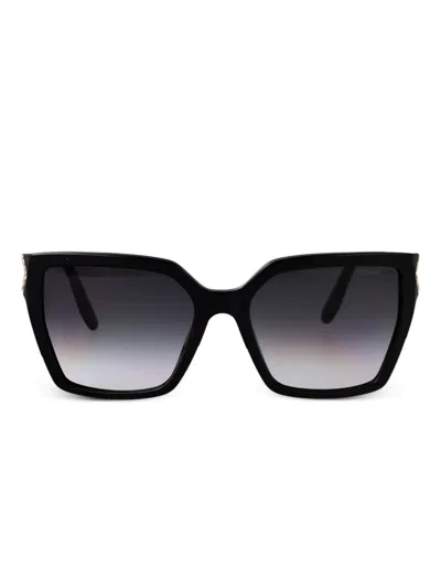 Chopard Eyewear Square Frame Sunglasses In Gold