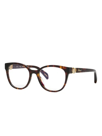 Chopard Eyewear Tortoiseshell Glasses In Brown
