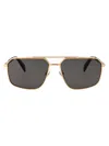 Chopard Oro Rose' Lucido Metal Sunglasses In Gray