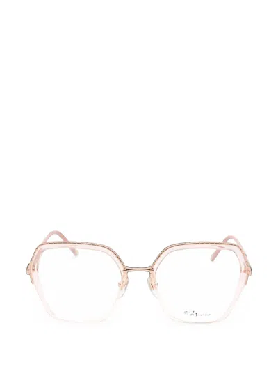 Chopard Geometric-frame Glasses In Gold