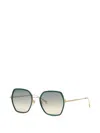 Chopard Geometric-frame Sunglasses In Multi