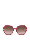 Chopard Geometric-frame Sunglasses In Multi