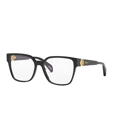 Pre-owned Chopard Glasses Vch304s 0700 54mm - Women Black Butterfly Frames In Demo Lens