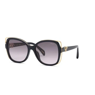 Chopard Gradient Smoke Butterfly Ladies Sunglasses Sch316s 09ag 56 In ["blue"]