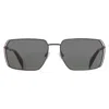 Chopard Green Rectangular Unisex Sunglasses Schg90 568p 60 In Black