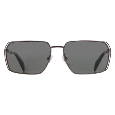 Chopard Green Rectangular Unisex Sunglasses Schg90 568p 60 In Black