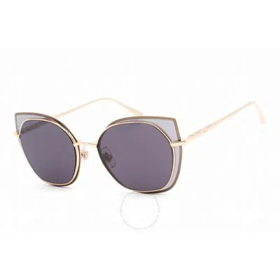 Chopard Grey Cat Eye Ladies Sunglasses Schf74m 300y 59 In Gold