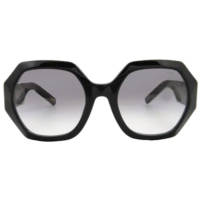 CHOPARD GREY GRADIENT GEOMETRIC LADIES SUNGLASSES SCH362M 0BLK 55