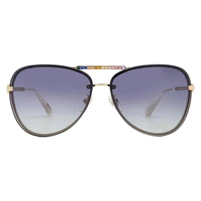 Chopard Grey Gradient Pilot Ladies Sunglasses Schf10s 0300 63 In Black