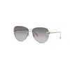 Chopard Grey Gradient Pilot Ladies Sunglasses Schl55m 300k 62 In Neutral