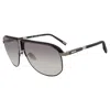 Chopard Grey Gradient Pilot Men's Sunglasses Schf82 K56p 62 In Gray