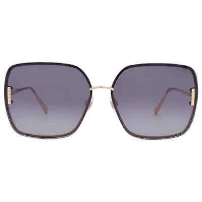 Pre-owned Chopard Grey Gradient Square Ladies Sunglasses Schf72m 0300 62 Schf72m 0300 62 In Gray