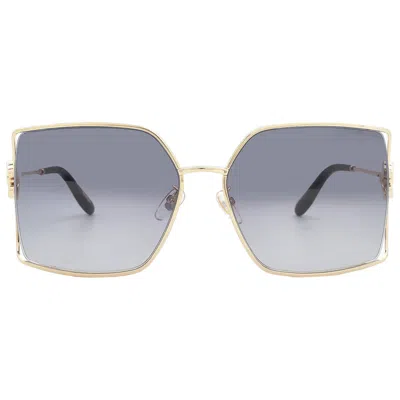 Chopard Grey Gradient Square Ladies Sunglasses Schg68s 0300 62 In Multi