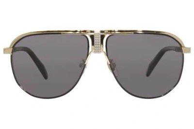 Chopard Grey Pilot Men's Sunglasses Schf82 301p 62 In ["grey","gold Tone"]