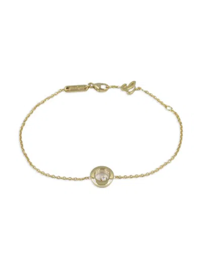 Pre-owned Chopard 2010s 18k Yellow Gold Happy Diamonds Bracelet