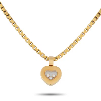Chopard Happy Diamond 18k Yellow Gold Pendant Necklace Ch10-070925