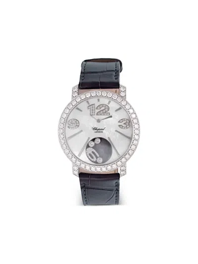 Pre-owned Chopard Happy Diamond 40mm In White