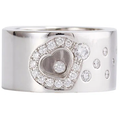 Pre-owned Chopard Happy Diamond Heart White Gold Band Ring