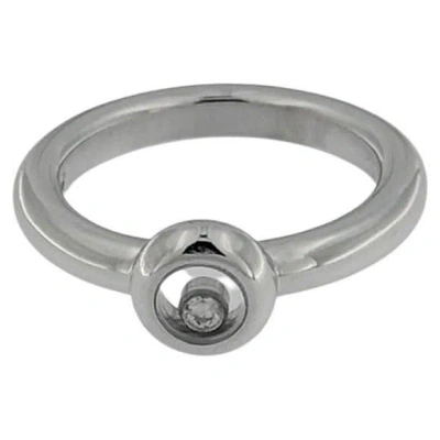 Pre-owned Chopard Happy Diamond Ring 18 Karat White Gold