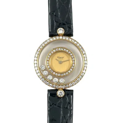 Pre-owned Chopard Happy Diamond Yellow Gold (18k) Wristwatch () In Multi