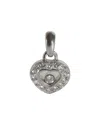 Chopard Happy Diamonds Heart Pendant In 18k White Gold 0.25 Ctw In Metallic