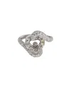 Chopard Happy Diamond Heart Ring In 18k White Gold 0.86 Ctw In Metallic