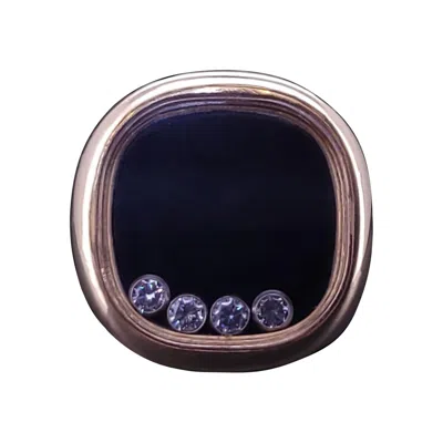 Pre-owned Chopard Happy Diamonds 18k Gold Ring, Size 6.75, Excellent Condition In Multi