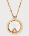 Chopard Happy Diamonds 18k Rose Gold Pendant Necklace