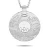 Chopard Happy Diamonds 18k White Gold 1.14ct Diamond Pendant Necklace Ch30-102124 In White
