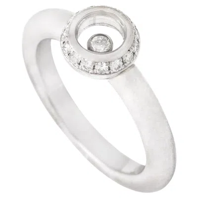 Pre-owned Chopard Happy Diamonds 18k White Gold Ring