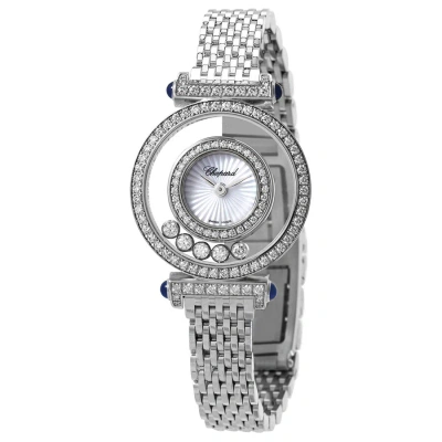 Chopard Happy Diamonds 18kt White Gold Quartz Silver Dial Ladies Watch 204780-1501 In Metallic