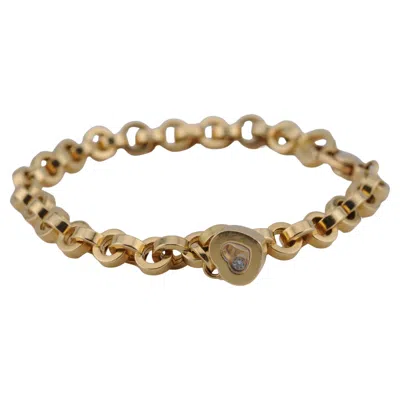 Pre-owned Chopard Happy Diamonds Bracelet In 18k Yellow Gold