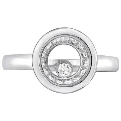 Pre-owned Chopard "happy Diamonds" Collection 0.32 Carats Diamond Gold Ring In Multi