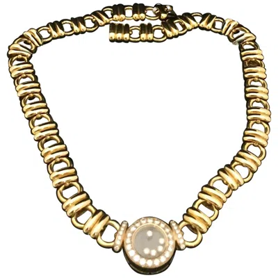 Pre-owned Chopard Happy Diamonds Diamond Yellow Gold Necklace