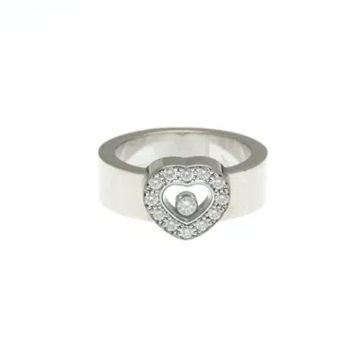 Pre-owned Chopard Happy Diamonds Gold Ring Jewelry () In Silver