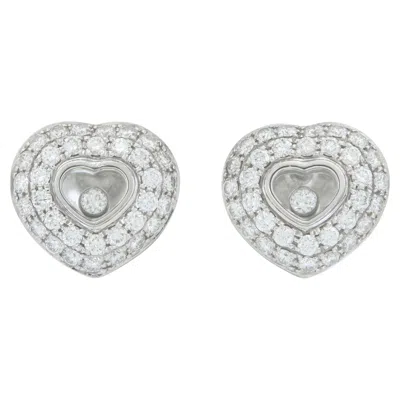 Pre-owned Chopard Happy Diamonds Heart Earrings In Multi