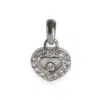 CHOPARD HAPPY DIAMONDS HEART PENDANT IN 18K WHITE GOLD 0.25 CTW