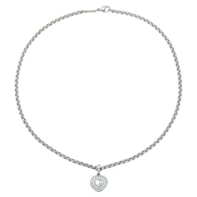 Pre-owned Chopard Happy Diamonds Heart Pendant Necklace In Multi